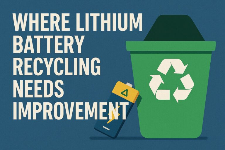 Where lithium battery recycling needs improvement